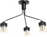 Світильник стельовий Accento lighting ALKK-GH10263-3 3x60 Вт E27 чорний