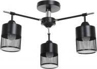 Світильник стельовий Accento lighting Narcissus ALKK-GH10382-3 3x40 Вт E14 чорний