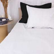 Наволочка поплин Poplin Line 002+099 Alyssa 60x60 см белый/черный MirSon