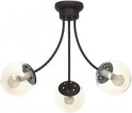 Світильник стельовий Accento lighting Oleander ALKK-GH96284-3 3x40 Вт E14 чорний Світильник стельовий Accento lighting Oleander ALKK-GH96284-3 3x40 Вт E14 чорний