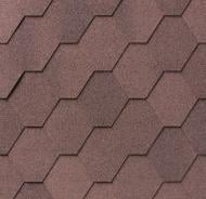 Битумная черепица IKO Superglass Hex Dual Brown (07) 3,0 кв.м
