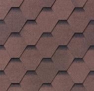 Битумная черепица IKO Superglass Hex Dual Brown ultra (27) 3,0 кв.м