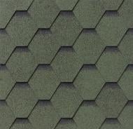 Битумная черепица IKO Superglass Hex Amazon Green ultra (23) 3,0 кв.м