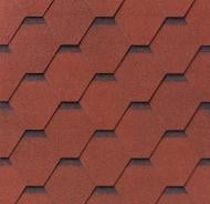 Битумная черепица IKO Superglass Hex Tile Red ultra (20) 3,0 кв.м