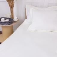 Наволочка поплін Poplin Line 002 Milky White 50x70 см білий MirSon