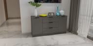 Комод ViANT Сити 4 3Ш2Д 1300x800x375 мм антрацит/антрацит