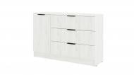 Комод ViANT Сити 3 3Ш1Д 1200x800x375 мм дуб крафт белый/дуб крафт белый