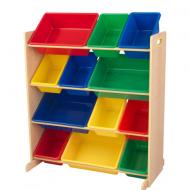 Стеллаж Kidkraft 12 отсеков разноцветный 16774 Стеллаж Kidkraft 12 отсеков разноцветный 16774