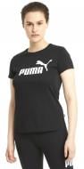 Футболка Puma ESS LOGO TEE PUMA BLACK 58677401 р.S черный