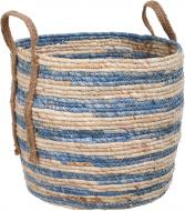 Корзина с ручками большой 39х40 см синий