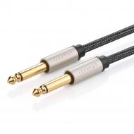 Кабель UGREEN AV128 6.35mm Male to 6.35mm Male Cable 5 м grey (10640)