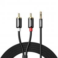 Кабель UGREEN AV116 3.5mm Male to 2 RCA Male Cable 1 м black (10749)