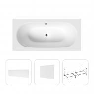 Ванна акриловая Helmken Vienna 660256V96D 169,5х75 см комплект 4 в 1