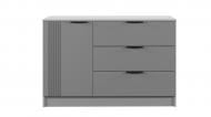 Комод ViANT Арс АК-10 3Ш1Д 1200x800x460 мм серый/серый