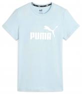 Футболка Puma ESS LOGO TEE (S) TURQUOISE SURF 58677525 р.M голубой