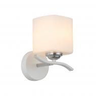 Бра Miorro Calista 165х150х190 мм метал/скло 40 Вт E27 білий хром 51-311-117