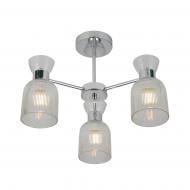 Люстра Miorro Viola 475х330 мм метал/скло 3x40 Вт E14 хром 51-311-121