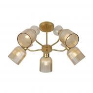 Люстра Miorro Viola 625х300 мм металл/стекло 5x40 Вт E14 медь 51-311-125