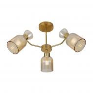 Люстра Miorro Viola 625х300 мм металл/стекло 3x40 Вт E14 медь 51-311-124