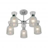 Люстра Miorro Viola 530х330 мм металл/стекло 5x40 Вт E14 хром 51-311-122