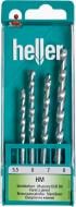 Набор сверл по бетону Heller HSS 5,5-8 мм 4 шт. 23324