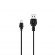 Кабель Xo NB103 2.1A Bell USB Cable Lightning 1 м black (6920680862702)