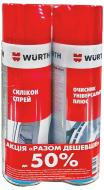 Набор WURTH Силикон-спрей 500 мл + Очиститель универсальный 500 мл