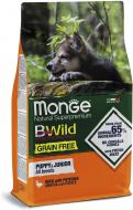 Корм сухой для всех пород Monge Bwild Grain Free Puppy & Junior утка 2,5 кг
