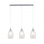 Светильник подвесной Elena 620x120х280/1050 мм металл/стекло 3x40 Вт /E14 хром 51-311-142