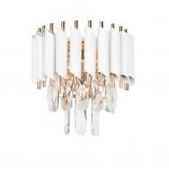 ВІТРИНА! Світильник настінний Sirius B E1722/2W 2x60 Вт E27 білий із золотистим 32015