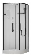 Душевой бокс ScandiSPA SCADI BLACK 900х900х2000, стекло прозрачное 6мм, проф. черный Душевой бокс ScandiSPA SCADI BLACK 900х900х2000, стекло прозрачное 6мм, проф. черный