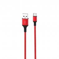 Кабель Xo NB143 Braided Data Cable Type-C 1 м red (6920680870691)