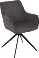 Стул обеденный Центр Меблів Tulemar с поворотным механизмом 360° серый / черный