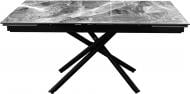 Стол обеденный Андорра JST-6010 1600(2200)x900x750мм серый/черный