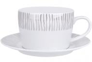 Чашка для чая с блюдцем Platinum Tracy 360 мл 101006297 DPL