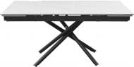 Стол обеденный Андорра JST-6010 1600(2200)x900x750мм белый/черный