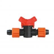 Кран капельного полива Flora Ø16 мм проходной