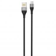 Кабель Xo NB188 2.4A Double-Sided Pluggable USB Cable for Micro 1 м grey (6920680879717)