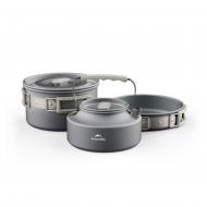 Набор посуды Naturehike 1,7 л (кастрюля, сковорода, чайник) CNK2450CF010, алюминий