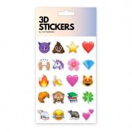 Набор стикеров 3D Tattooshka "Эмодзи" Набор 20 стикеров