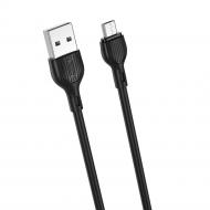 Кабель Xo NB200 2.1A USB Cable for Micro 1 м black (6920680878109)