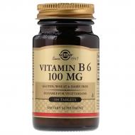 Вітамін В6, Vitamin B6, Solgar, 100 мг, 100 таблеток