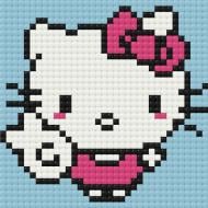 Алмазная мозаика Hello Kitty (Хеллоу Китти) 10х10 см ODM0111