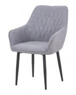 Стілець обідній Prestol Том 580х630х870 мм сірий / чорний