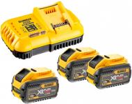 Зарядное устройство DeWalt и 3 аккумулятора DCB118X3