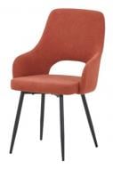 Стул обеденный Prestol Фокс 520х590х910 мм терракотовый / черный