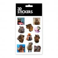 Набор стикеров 3D Tattooshka "Капибара" Набор 11 стикеров