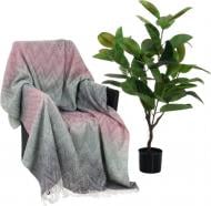 Плед Vanessa 140x200 см зелено-розовый Vladi