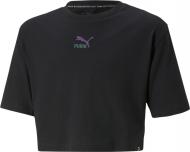 Футболка Puma CLASSICS GRL TEE G 67032101 р.140 черный