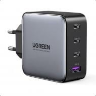 Зарядное устройство UGREEN UGREEN CD226 USB-A+3xUSB-C 100W GaN Tech Fast Charger Grey (40747)